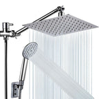 Square Shape Double Shower Heads Modern Home Metal Double Shower Heads