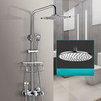 Contemporary Showerhead Combination Dual Showerhead Stainless Steel Wall-Mounted Showerhead