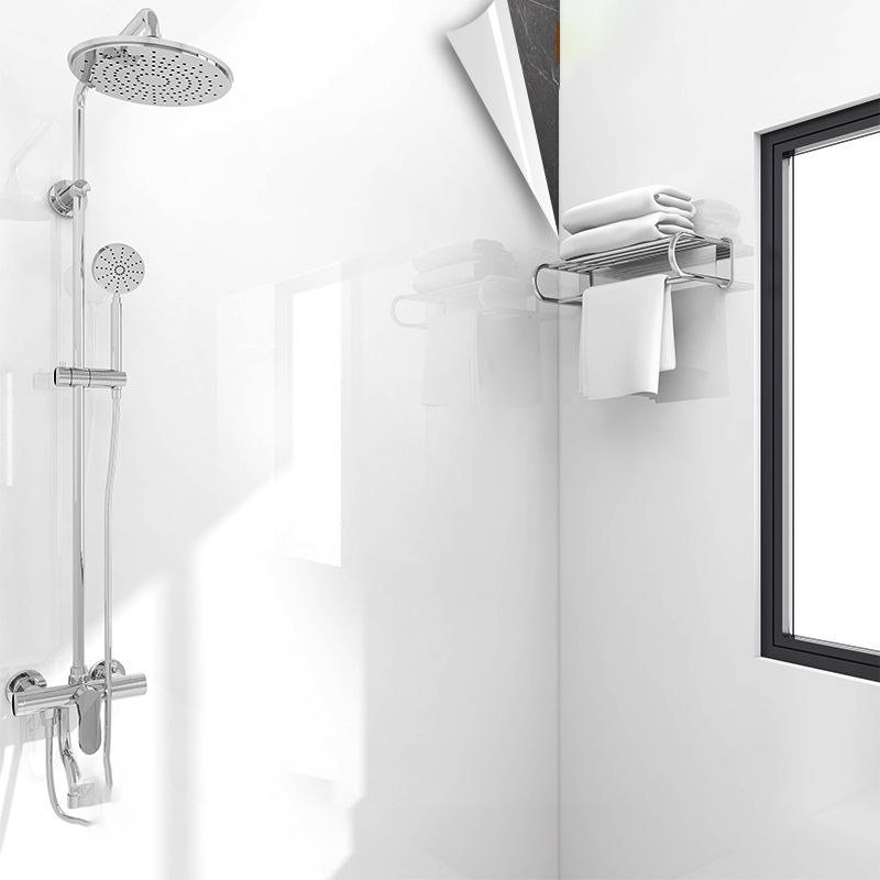 Modern Peel and Stick Splash Guard Wall Tile PVC Wallpaper for Shower
