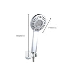 Modern Style Round Handheld Shower Bathroom Metal Wall-Mounted Hand Shower