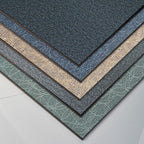 Modern fabric look plastic floor water-repellent square edge floor tiles