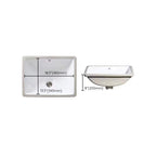 Modern Under-mount Sink Oval Porcelain with Pop-Up Drain Sink