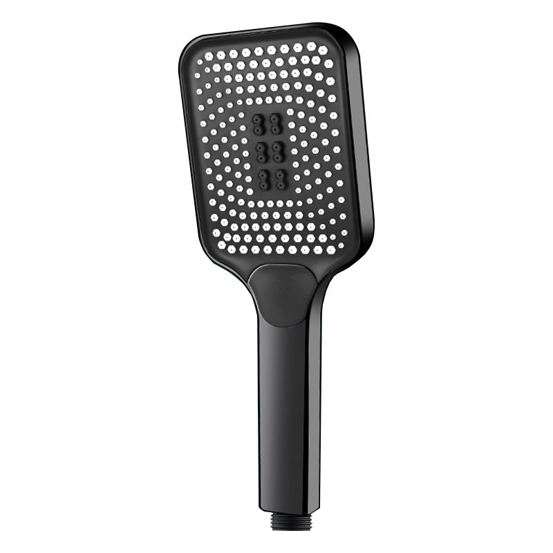 Contemporary Handheld Supercharged Showerhead Square 3 Settings Spray Head