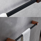 Metal Bathroom Accessories Set Walnut Brown Bathroom Accessories Set