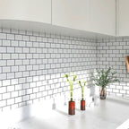 Modern Wallpaper Field Tile/Single Tile Peel and Stick Backsplash