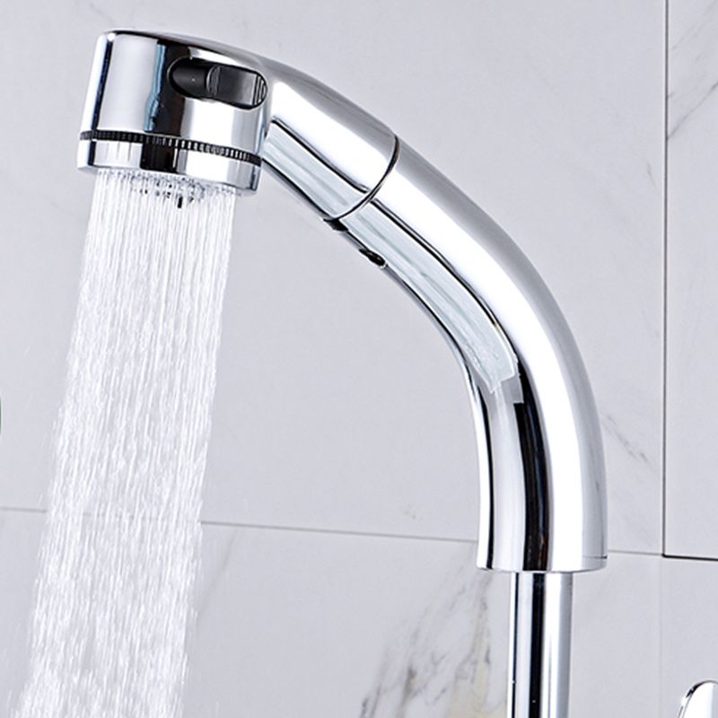 Modern Simple Vessel Sink Faucet High Arc Bathroom Sink Faucet