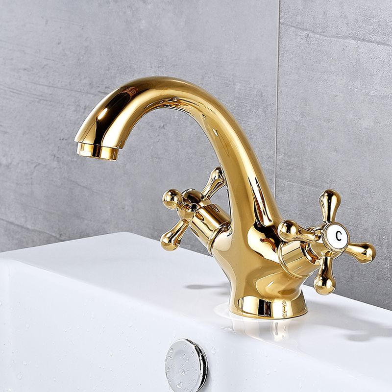 Bathroom Accessories Faucet Double Cross Handle Low Arc Industrial Sink Faucet