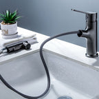 Modern Basin Faucet Solid Copper Centered Sink Faucet for Bathroom