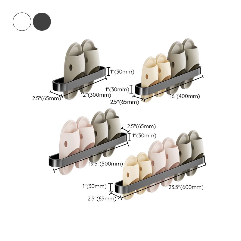 Minimalist Bathroom Accessory Set Metal Slipper Rack/Towel Holder
