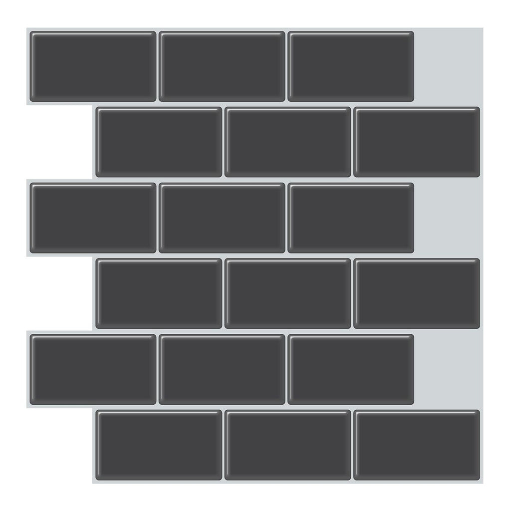 Modern Peel and Stick Tiles PVC Subway Tile Peel and Stick Wall Tile for Bathroom