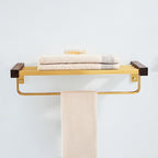 Modern Gold Bathroom Accessory Set Bathroom Shelf Paper Holder Bathroom Accessory Set