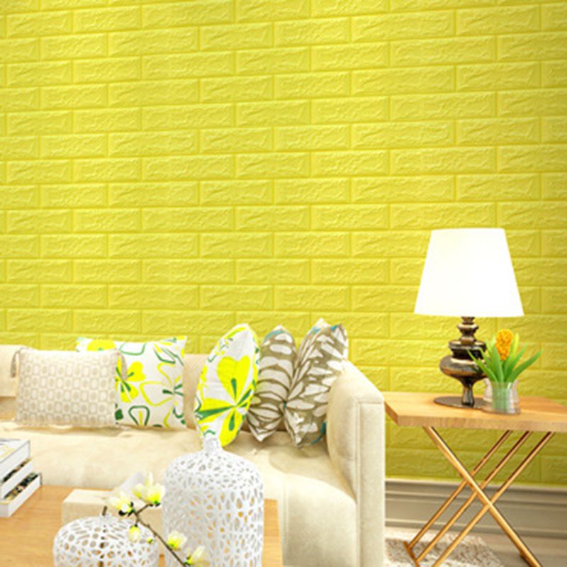 Industrial Wall Paneling Peel and Stick Wood Look Design Waterproof Foam Wall Paneling