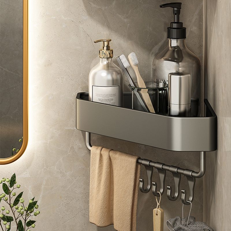 Adhesive holder metal bathroom accessories single piece or in set with bathroom shelf