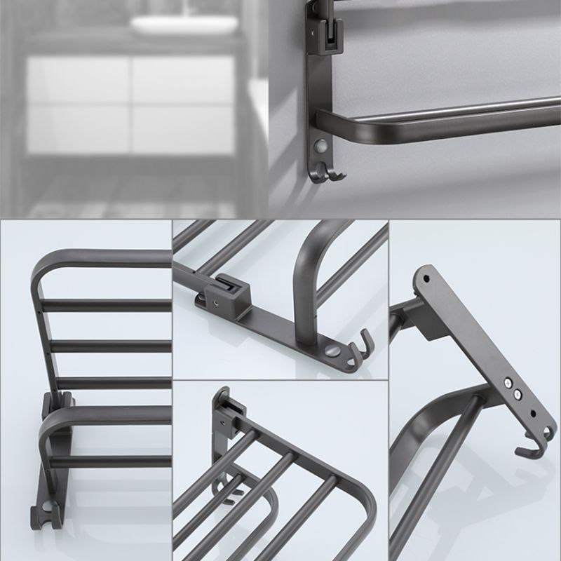 Modern Bathroom Fixture Set Towel Bar Gray Bathroom Shelf Bathroom Set