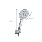 Modern Style Round Handheld Shower Bathroom Metal Wall-Mounted Hand Shower