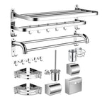 Modern Stainless Steel Bathroom Set Paper Holder Bathroom Shelf Bathroom Accessories