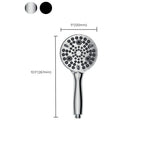 Round Handheld Showerhead Plastic Water Efficient Showerhead