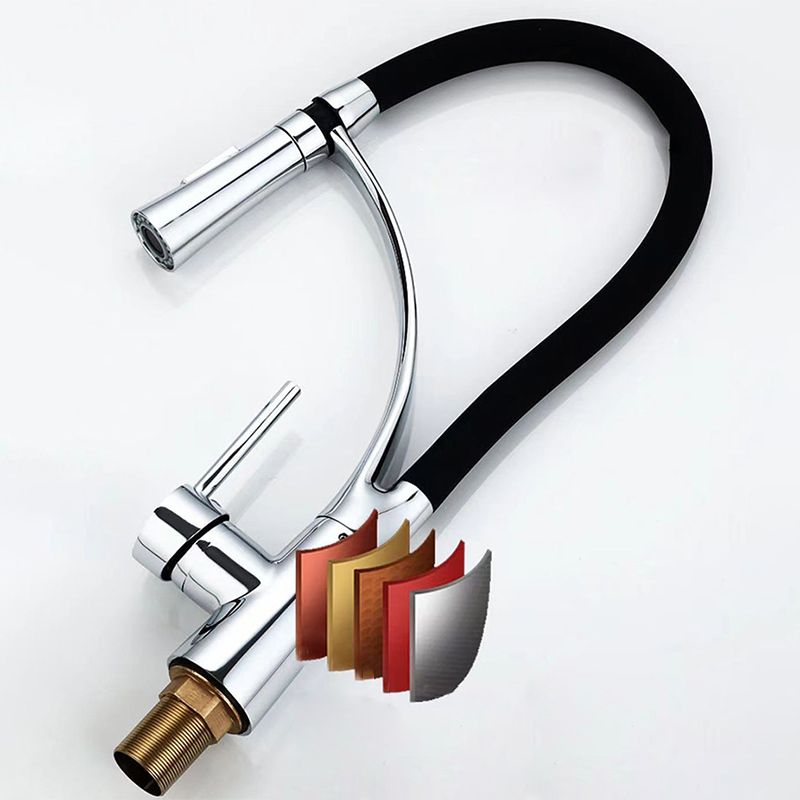 Modern 1-Hand Faucets Copper Touchless with Water Dispenser Standard Kitchen Faucet