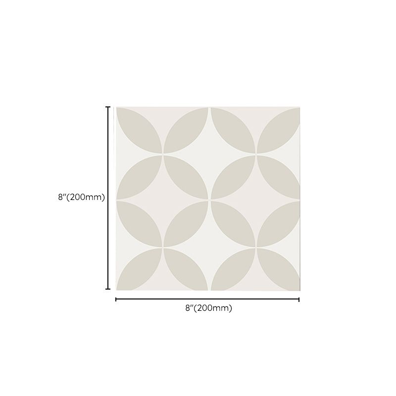 Square Interior Vinyl Floor Peel and Stick Coin Hole Graphic Waterproof Vinyl Floor