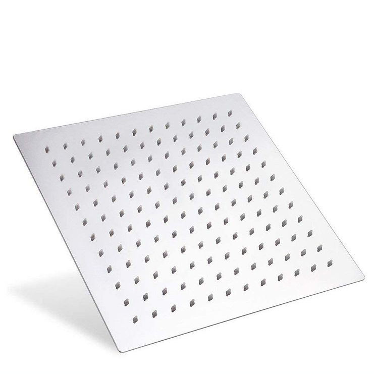 Modern square shower head wall mount standard spray fixed shower