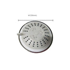 Round Fixed Shower Head Traditional Style Metal 5-Inch Fixed Shower Head