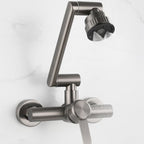 Modern Wall-Mounted Kitchen Faucet Single Lever Faucet in Chrome