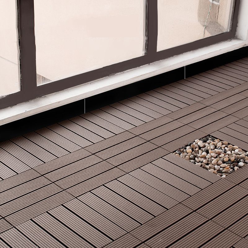 Traditional Floor Tiles Solid Color Click-Lock Flooring Tiles