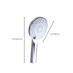 Modern Style Round Handheld Shower Bathroom Metal Wall-Mounted Hand Shower