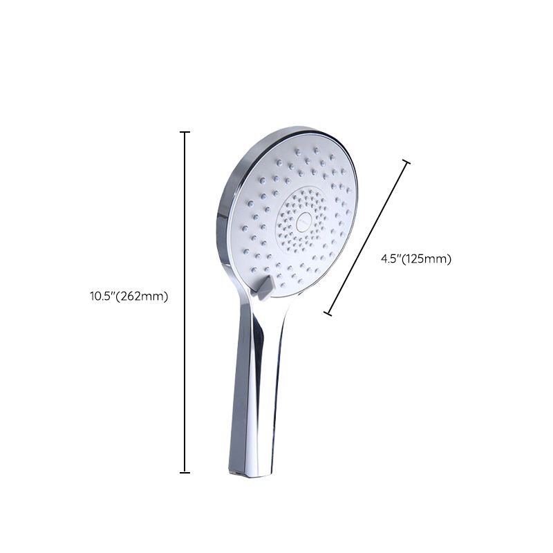 Modern Style Round Handheld Shower Bathroom Metal Wall-Mounted Hand Shower