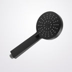 Contemporary Black Round Showerhead Combo Rain Shower Hand Shower