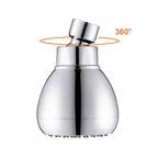 Silver Round Shower Head Standard Spray Pattern Wall Mounted Shower Head