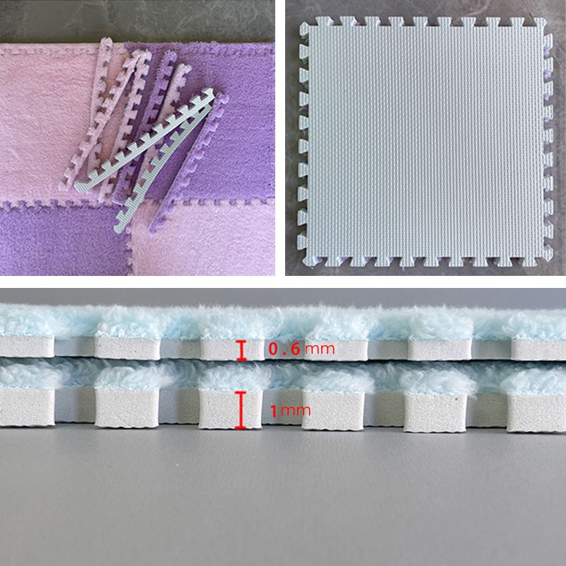 Multicolored Level Loop Carpet Tile Non-Slip Composite Floor Tiles for Bedroom