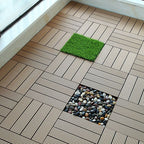 Rectangular constructed tiles water-resistant parquet flooring for balcony