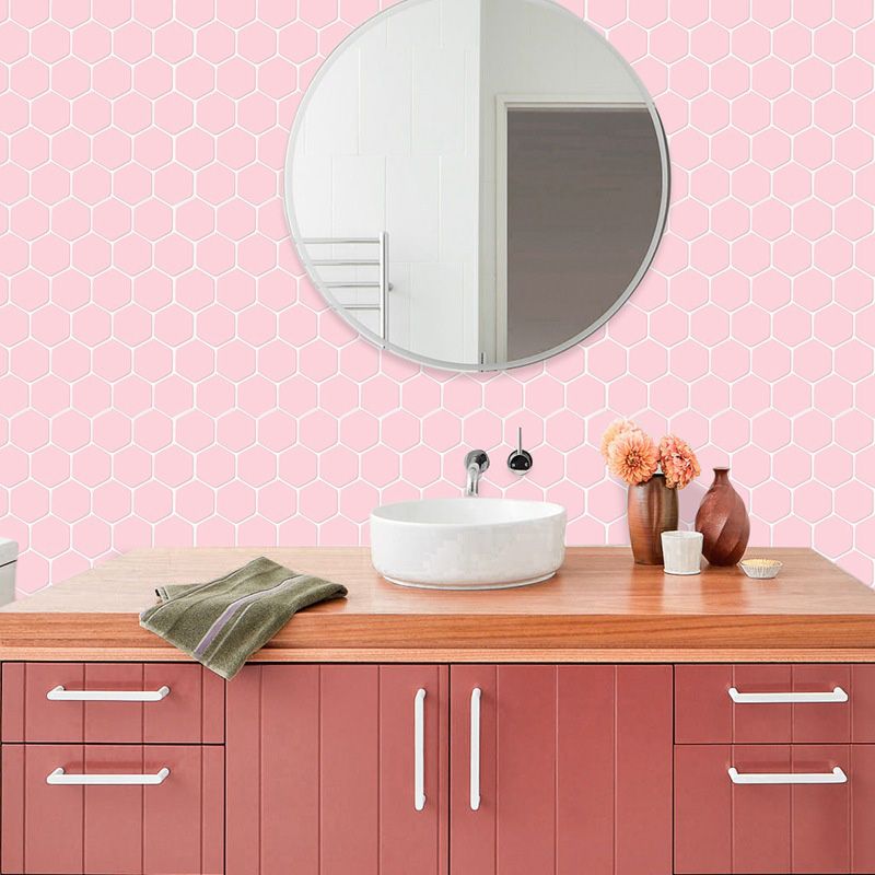 Self-adhesive tiles Solid Color Hexagonal Scratch-resistant Self-adhesive tiles