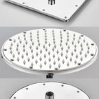 Solid square showerhead Standard spray pattern Large showerhead