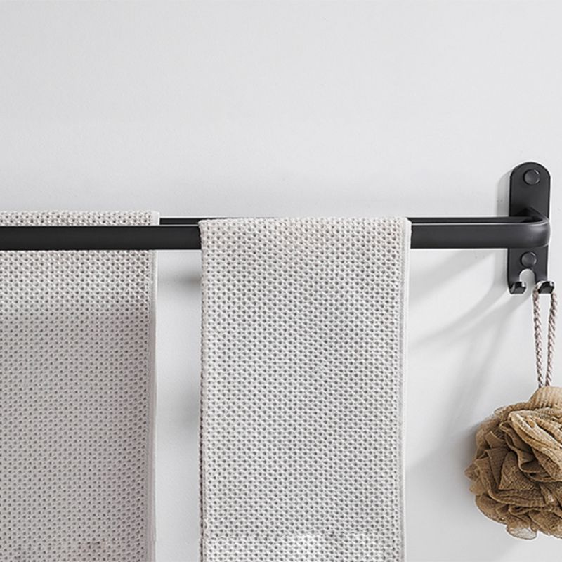 Modern Bathroom Accessories Set Black Towel Bar Paper Holder Bathroom Accessories Kit