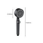 Contemporary Shower Head Combo Hand Shower Plastic Wall Mount Black Shower Head
