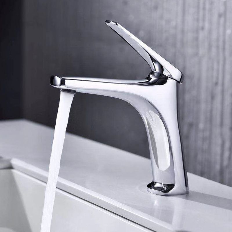 Contemporary Copper Vessel Tap Lever Low Arc Vessel Faucet