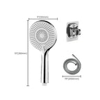 Round Shower Head Plastic Handheld Shower with Adjustable Spray Pattern