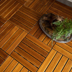 Tradition Waterproof Floor Tile Smooth Click Lock Pine Wood for the Living Room
