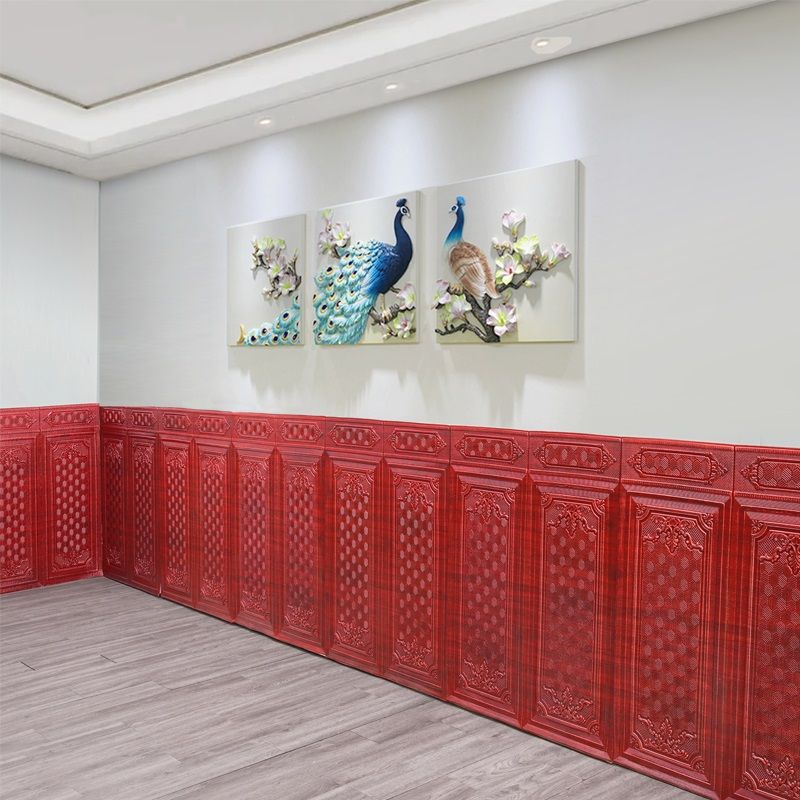 Wall Panel 3D embossed Peel and Stick waterproof back panels for living room