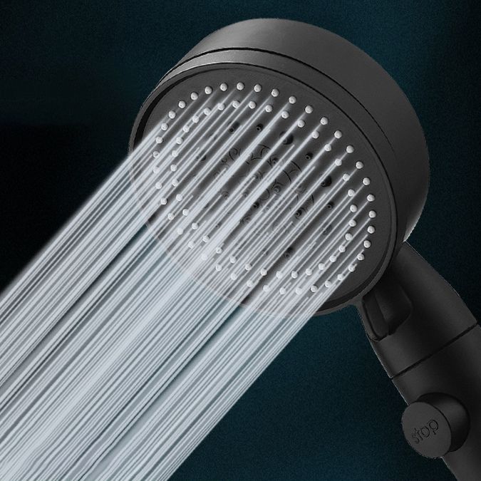 Modern Shower Head Adjustable Spray Pattern Round Plastic Hand Shower