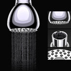 Silver Round Shower Head Standard Spray Pattern Wall Mounted Shower Head