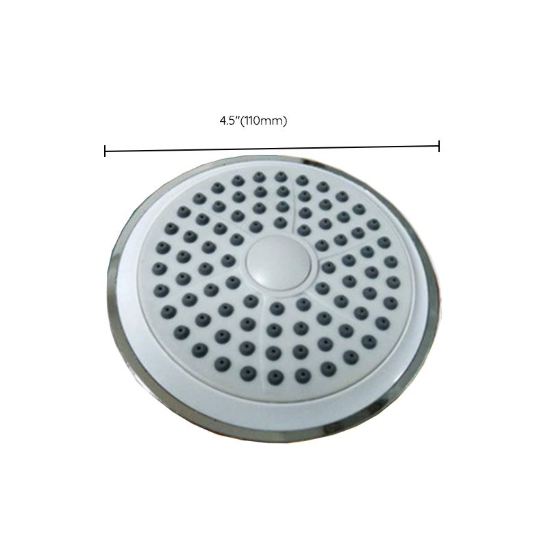 Round Fixed Shower Head Traditional Style Metal 5-Inch Fixed Shower Head