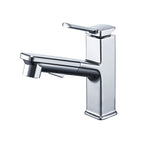 Modern Brass Water Faucet Center Mount Bathroom Faucet with Water Hose
