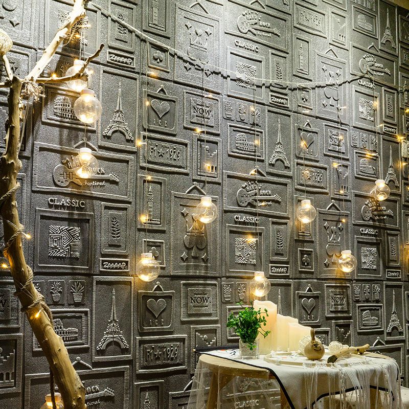 Interior Wall Cladding 3D Print Peel and Stick Waterproof Wall Panel