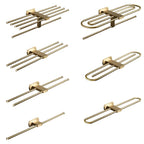 Traditional Golden Bath Accessory Set Brass Bathroom Accessories Kit