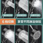 Adjustable Spray Pattern Shower Trim made of Stainless Steel Hand Shower for Home