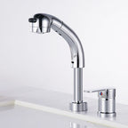 Vessel washbasin mixer High arch three-way faucet 2-hole fittings