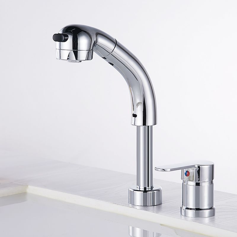 Vessel washbasin mixer High arch three-way faucet 2-hole fittings
